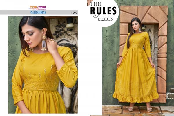 Tips Tops Celebrations Viscose Fancy Designer Kurti Collection